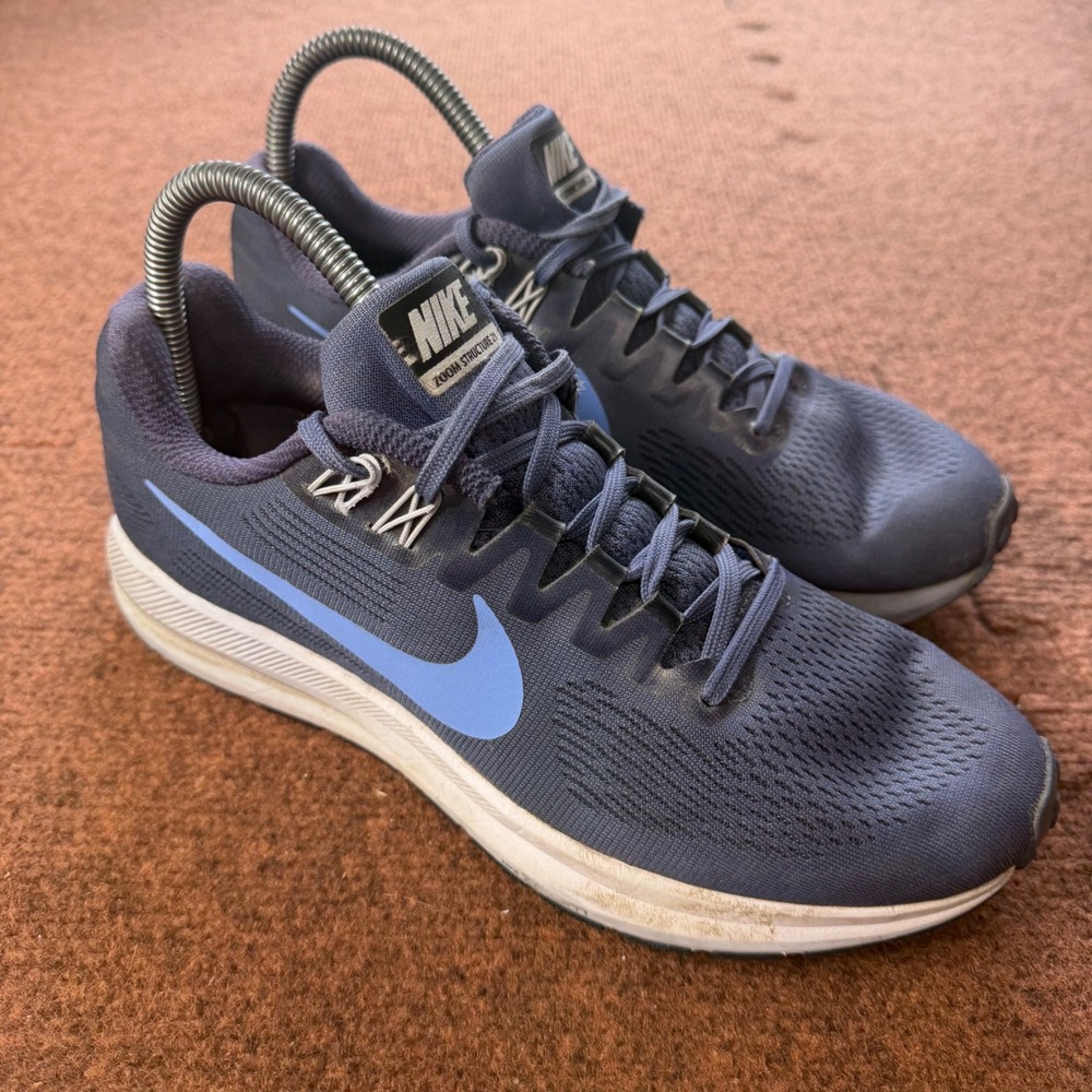 B- shoe Nike Air Zoom Structure 21 Womens Running Shoes Blue 904701-402 Size 8